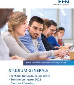 STUDIUM GENERALE Zentrum f&uuml;r Studium und Lehre Sommersemester 2022 Campus K&uuml;nzelsau