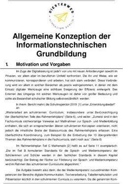 Allgemeine Konzeption der Informationstechnischen Grundbildung - Diesterweg-Gymnasium