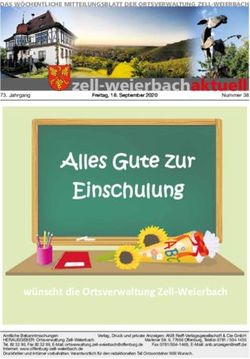 AAlllleess GGuuttee zzuurr EEiinnsscchhuulluunngg - wünscht die Ortsverwaltung Zell-Weierbach