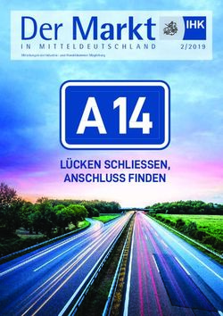 A 14 - Der Markt - LÜCKEN SCHLIESSEN, ANSCHLUSS FINDEN - IHK Magdeburg