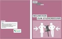 WEGWEISER ZUM STUDIENBEGINN - HAWK