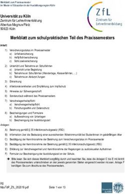 MERKBLATT ZUM SCHULPRAKTISCHEN TEIL DES PRAXISSEMESTERS - ZFL