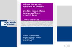 VORLESUNG ALS POWERPOINT PR&Auml;SENTATION MIT AUDIODATEI GRUNDLAGEN MARKTORIENTIERTER UNTERNEHMENSF&Uuml;HRUNG - 11. UND 12 . SITZUNG - WUECAMPUS