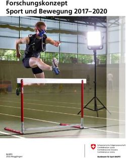 Forschungskonzept Sport und Bewegung 2017-2020