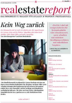 Realestatereport Kein Weg zurück - Real Estate Move