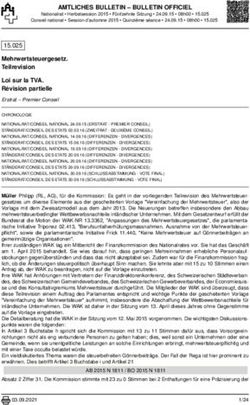 AMTLICHES BULLETIN - BULLETIN OFFICIEL - Parlament.ch