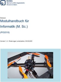 Modulhandbuch f&uuml;r Informatik (M. Sc (PO2018) Dekanat Version 1.4 - &Auml;nderungen vorbehalten, 05.03.2021 - Ostfalia