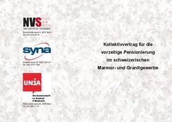 Kollektivvertrag f&uuml;r die vorzeitige Pensionierung im schweizerischen Marmor- und Granitgewerbe