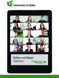 Zahlen und Fakten 2020/2021 - University of St.Gallen