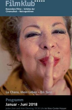 Programm Januar - Juni 2018 - jeden 2ten und 4ten Dienstag 19:30 Uhr im Kino-Center Husum - Filmklub Husum
