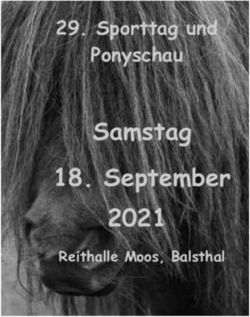 Samstag 18. September 2021 - Sporttag und Ponyschau - Reithalle Moos, Balsthal - SVPK