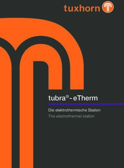 Tubra - eTherm Die elektrothermische Station The electrothermal station