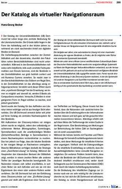 Der Katalog als virtueller Navigationsraum - B.I.T. online