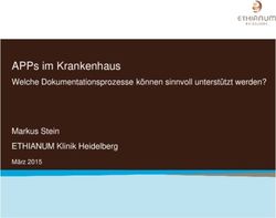 APPs im Krankenhaus Welche Dokumentationsprozesse können sinnvoll unterstützt werden? Markus Stein ETHIANUM Klinik Heidelberg