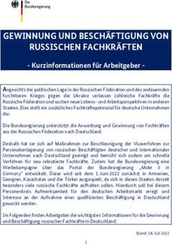 GEWINNUNG UND BESCH&Auml;FTIGUNG VON RUSSISCHEN FACHKR&Auml;FTEN