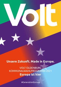 Unsere Zukunft. Made in Europe. Europa ist hier - VOLT OLDENBURG KOMMUNALWAHLPROGRAMM 2021 - Volt Europa