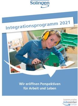 Integrations programm 2021 - Wir eröffnen Perspektiven für Arbeit und Leben - Stadt Solingen