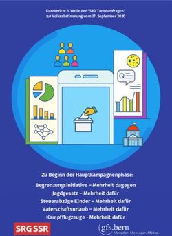 Zu Beginn der Hauptkampagnenphase: Begrenzungsinitiative - Mehrheit dagegen Jagdgesetz - Mehrheit dafür Steuerabzüge Kinder - Mehrheit dafür ...