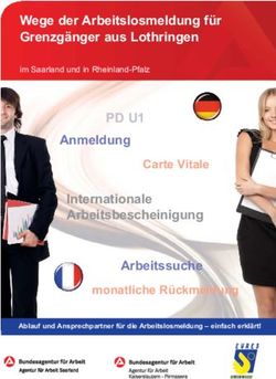 PD U1 Wege der Arbeitslosmeldung f&uuml;r Grenzg&auml;nger aus Lothringen