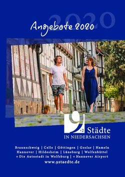 2020 9 Städte + 2 in Niedersachsen