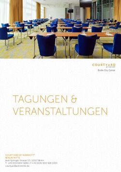 TAGUNGEN & VERANSTALTUNGEN - COURTYARD BY MARRIOTT BERLIN MITTE Axel-Springer-Strasse 55 | 10117 Berlin - Convention ...