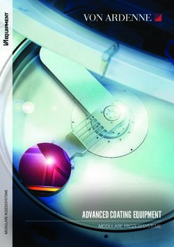 ADVANCED COATING EQUIPMENT - MODULARE PROZESSSYSTEME - VON ARDENNE