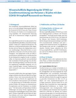 Wissenschaftliche Begr&uuml;ndung der STIKO zur Grundimmunisierung von Personen 18 Jahre mit dem COVID-19-Impfstoff Nuvaxovid von Novavax - RKI