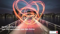 2020 Herzlich willkommen zum VDI nachrichten Job Hub Online