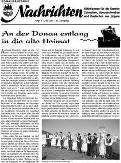 An der Donau entlang in die alte Heimat - Auf Ulmer Schachteln fuhren vor &uuml;ber 250