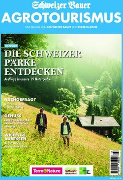 AGROTOURISMUS - einheimisch geniessen 2020