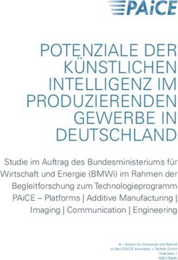 POTENZIALE DER KÜNSTLICHEN INTELLIGENZ IM PRODUZIERENDEN GEWERBE IN DEUTSCHLAND - BMWi