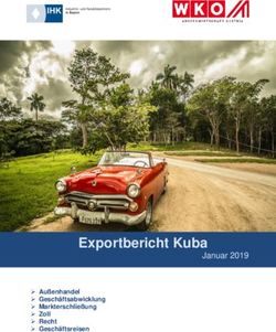 Exportbericht Kuba Januar 2019 - EEN Bayern
