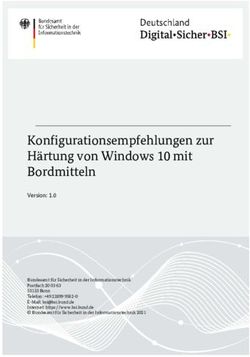 Konfigurationsempfehlungen zur H&auml;rtung von Windows 10 mit Bordmitteln