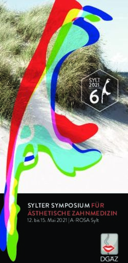 62021 SYLTER SYMPOSIUM FÜR ÄSTHETISCHE ZAHNMEDIZIN 12. bis 15. Mai 2021 | A-ROSA Sylt - SYLTER SYMPOSIUM ...