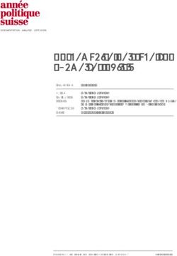 Ausgewählte Beiträge zur Schweizer Politik - Année politique Suisse