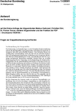 Antwort der Bundesregierung - Deutscher Bundestag - Fraktion der Freien Demokraten im ...