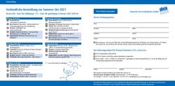 Verbindliche Anmeldung zur Sommer Uni 2021 - Kosten 66,- Euro f&uuml;r halbt&auml;gige, 111,- Euro f&uuml;r ganzt&auml;gige Seminare (USt.-befreit) - Deutsche ...