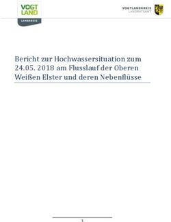 Bericht zur Hochwassersituation zum 24.05. 2018 am Flusslauf der Oberen Weißen Elster und deren Nebenflu sse