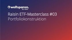 Raisin ETF-Masterclass #03 Portfoliokonstruktion - WeltSparen