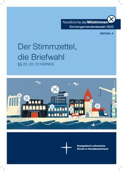 Der Stimmzettel, die Briefwahl - 20, 22, 23 KGRWG INFO Nr. 4 - Nordkirche