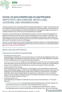 COVID-19-SCHUTZIMPFUNG IN ARZTPRAXEN IMPFSTOFFE UND ZUBEH&Ouml;R: BESTELLUNG, LIEFERUNG UND VERABREICHUNG - KVN