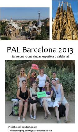 PAL Barcelona 2013 Barcelona - una ciudad espa&ntilde;ola o catalana? - Projektleiterin: Sara Lechermann