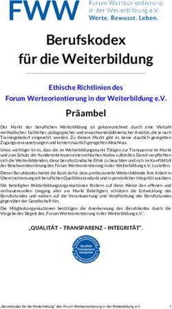 Berufskodex f&uuml;r die Weiterbildung - Ethische Richtlinien des Forum Werteorientierung in der Weiterbildung e.V.