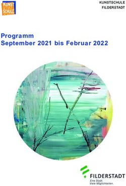 Programm September 2021 bis Februar 2022 - KUNSTSCHULE FILDERSTADT - VHS Filderstadt