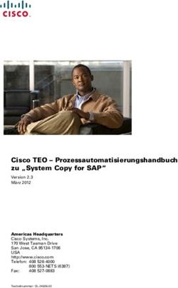 Cisco TEO - Prozessautomatisierungshandbuch zu "System Copy for SAP"