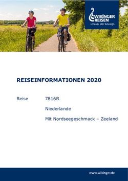 REISEINFORMATIONEN 2020 - 7816R Reise - Wikinger Reisen