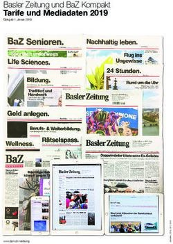 BASLER ZEITUNG UND BAZ KOMPAKT TARIFE UND MEDIADATEN 2019 - TAMEDIA