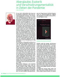 Aberglaube, Esoterik und Verschw&ouml;rungsmentalit&auml;t in Zeiten der Pandemie