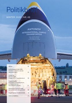 Politikbrief WINTER 2020 | NR. 49 - Zurich Airport