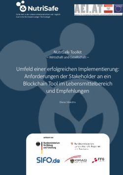 Umfeld einer erfolgreichen Implementierung: Anforderungen der Stakeholder an ein Blockchain Tool im Lebensmittelbereich und Empfehlungen - NutriSafe